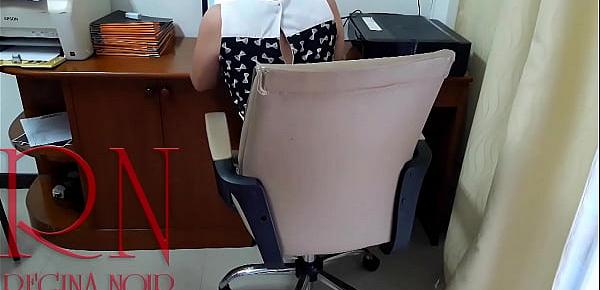  Security camera in office Lady boss and employee Pussy lick Hidden cam Hidden camera Voyeur 3